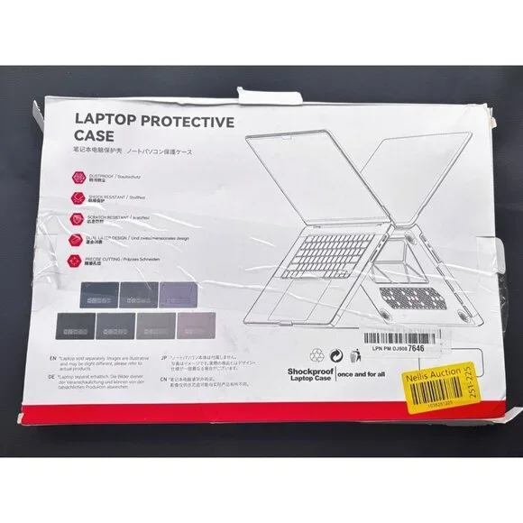 LaptopProtective Case With Vent Cutouts Shockproof Fits Macbook Air Laptops 15" - Picture 2 of 9
